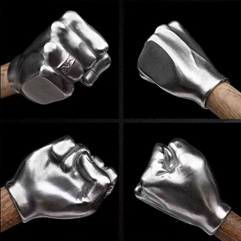 Tête de marteau à poing solide